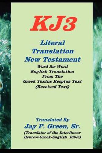 Cover image for literal translation new testament-oe-kj3