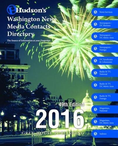 Cover image for Hudson's Washington News Media Contacts Directory, 2016