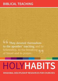 Cover image for Holy Habits: Biblical Teaching