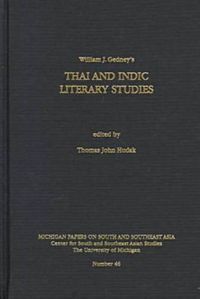 Cover image for Thai and Indic Literary Studies