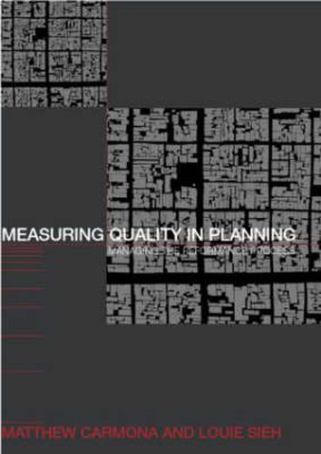 Cover image for Measuring Quality in Planning: Managing the Performance Process