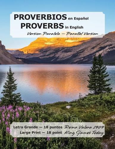 Cover image for PROVERBIOS en Espanol, PROVERBS in English, Version Paralela-Parallel Version: Letra Grande-18 puntos Reina Valera 1909, Large Print-18 point King James Today