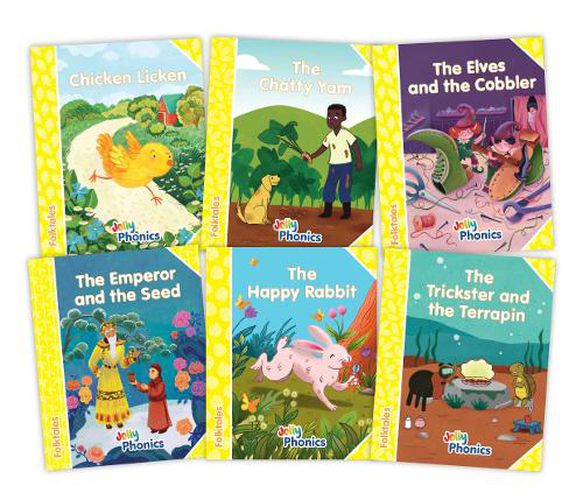 Cover image for Jolly Phonics Folktales Yellow Readers (Level 2) Complete Set (1-6)
