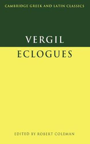 Cover image for Virgil: Eclogues