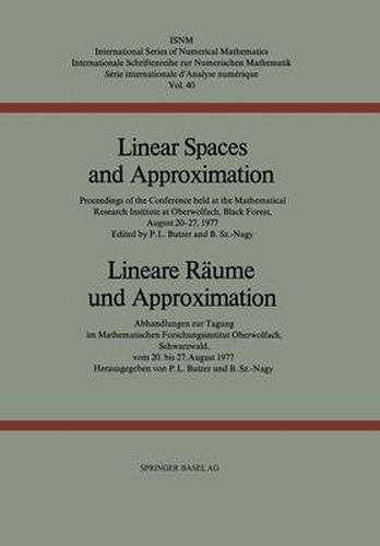 Cover image for Linear Spaces and Approximation