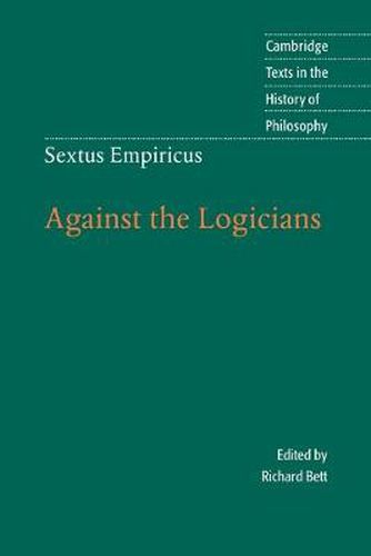 Cover image for Sextus Empiricus: Against the Logicians