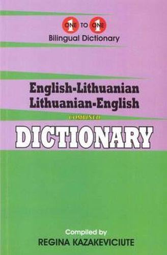 Cover image for One-to-one dictionary: English-Lithuanian & Lithuanian-English dictionary