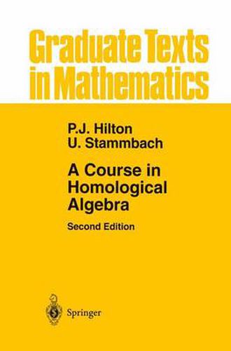 Cover image for A Course in Homological Algebra