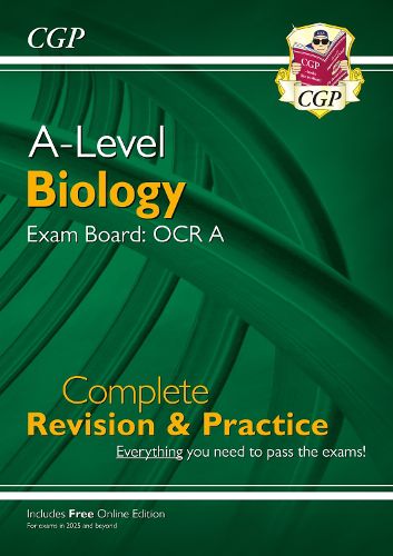 Cover image for New A-Level Biology: OCR A Year 1 & 2 Complete Revision & Practice w/Online Ed (For exams from 2025)