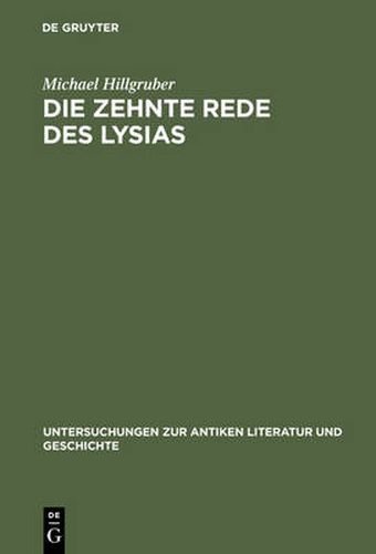 Cover image for Die zehnte Rede des Lysias