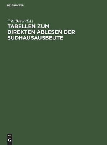 Cover image for Tabellen zum direkten Ablesen der Sudhausausbeute