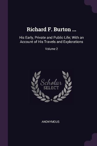 Cover image for Richard F. Burton ...