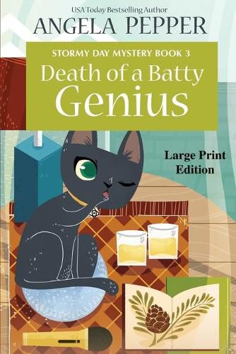 Cover image for Death of a Batty Genius - Large Print