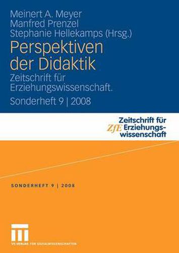 Perspektiven Der Didaktik: Zeitschrift Fur Erziehungswissenschaft. Sonderheft 9 2008