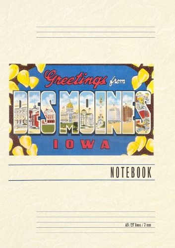 Cover image for Vintage Lined Notebook Greetings from Des Moines