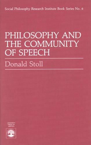 Cover image for Philosophy and the Community of Speech