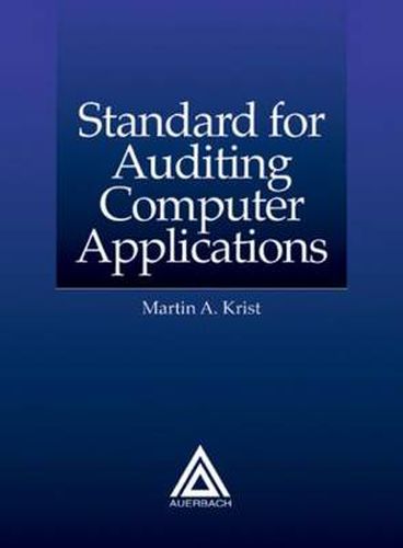 Cover image for Standard for Auditing Computer Applications