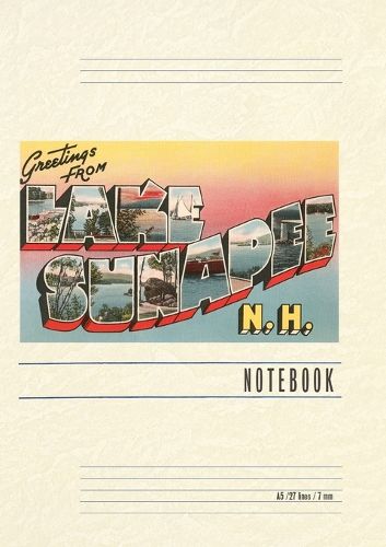 Cover image for Vintage Lined Notebook Greetings from Lake Sunapee