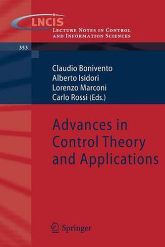 Cover image for Advances in Control Theory and Applications