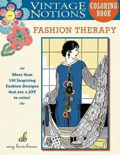 Cover image for Vintage Notions Coloring Book: Fashion Therapy