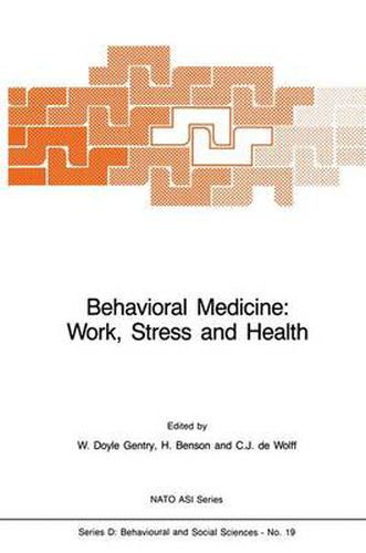 Cover image for Behavioral Medicine: Work, Stress and Health