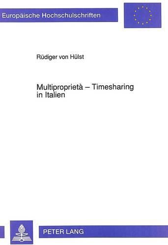 Cover image for Multiproprieta - Timesharing in Italien