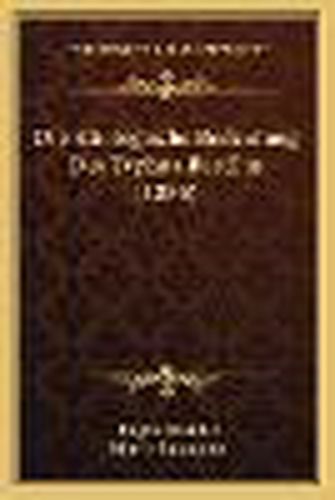 Cover image for Die Atiologische Bedeutung Des Typhus-Bacillus (1886)