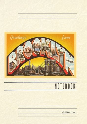 Cover image for Vintage Lined Notebook Greetings from Brooklyn