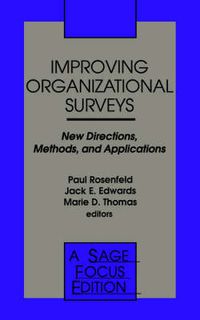Cover image for Improving Organizational Surveys: New Directions, Methods, and Applications