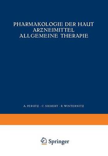 Cover image for Pharmakologie Der Haut Ar&#438;neimittel Allgemeine Therapie