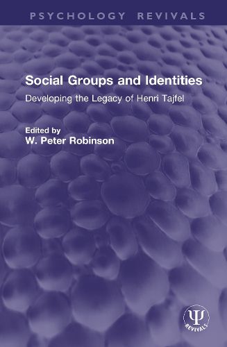 Cover image for Social Groups and Identities