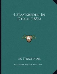 Cover image for 4 Staatsreden in Dtsch (1856)