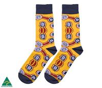 Cover image for Amelia Brown Indigenous Socks (Mens Size 8-11)