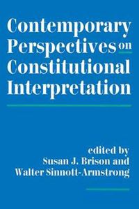 Cover image for Contemporary Perspectives On Constitutional Interpretation