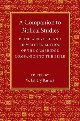 Cover image for A Companion to Biblical Studies