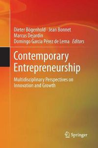 Cover image for Contemporary Entrepreneurship: Multidisciplinary Perspectives on Innovation and Growth