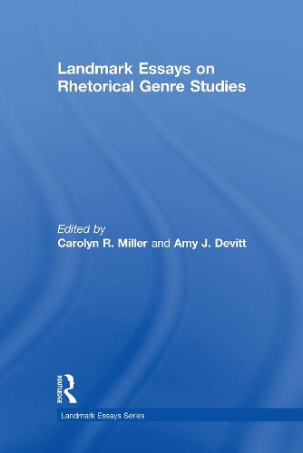 Cover image for Landmark Essays on Rhetorical Genre Studies