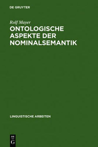 Cover image for Ontologische Aspekte Der Nominalsemantik