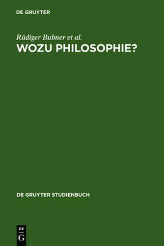 Wozu Philosophie?