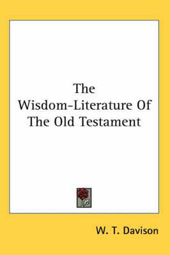 Cover image for The Wisdom-Literature of the Old Testament