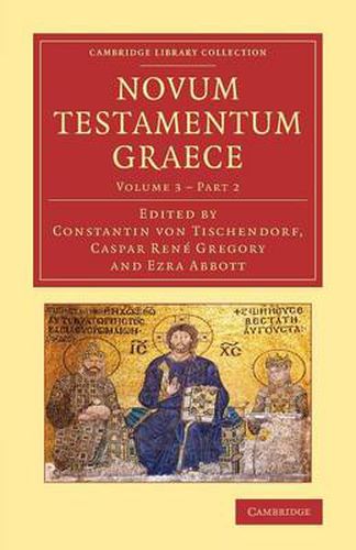 Cover image for Novum testamentum Graece: Ad antiquissimos testes denuo recensuit apparatum criticum omni studio perfectum apposuit commentationem isagogicam praetexuit Constantinus Tischendorf