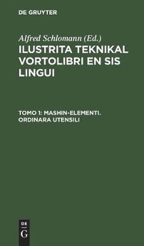 Mashin-elementi. Ordinara Utensili