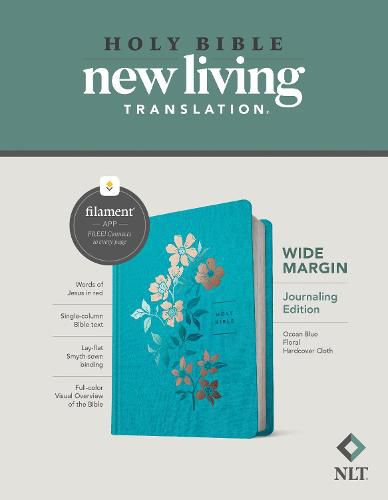 Cover image for NLT Wide Margin Bible, Filament Enabled Edition, Blue