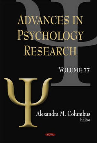 Cover image for Advances in Psychology Research: Volume 77