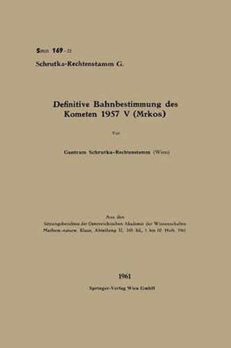 Cover image for Definitive Bahnbestimmung Des Kometen 1957 V (Mrkos)