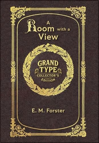 Cover image for Large Print - A Room with a View - Grand Type Collector's Edition - Matte Hardcover with Dust Jacket