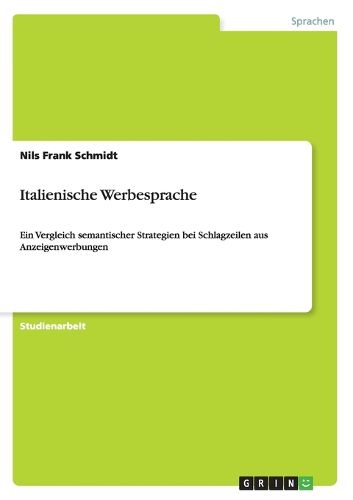 Cover image for Italienische Werbesprache