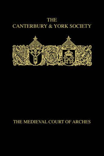 Cover image for The Medieval Court of Arches