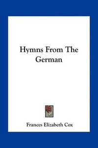 Cover image for Hymns from the German