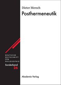 Cover image for Posthermeneutik